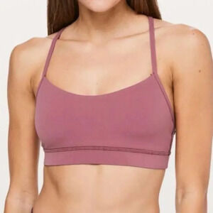 Lululemon Flow Y  Bra *Nulu Misty Merlot Size 6
